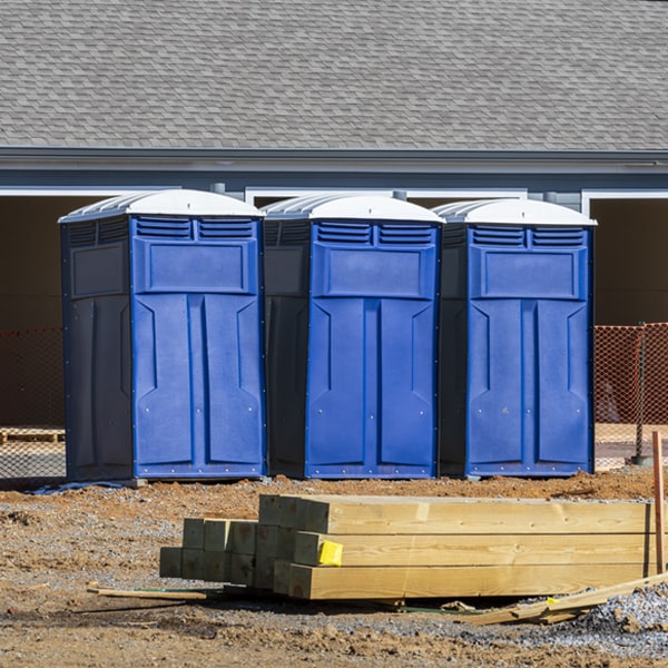 is there a specific order in which to place multiple portable toilets in Waterville Ohio